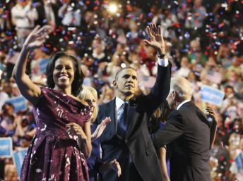 Le président Obama et son épouse Michelle, le 6 septembre 2012.