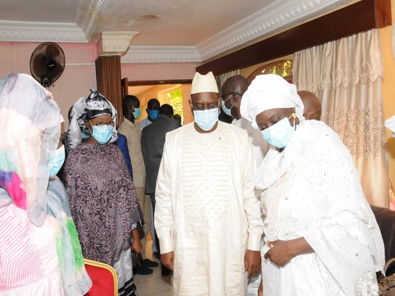 Condoléances: Macky Sall et la famille de l'ancien Président Abdou Diouf chez Aminata Touré