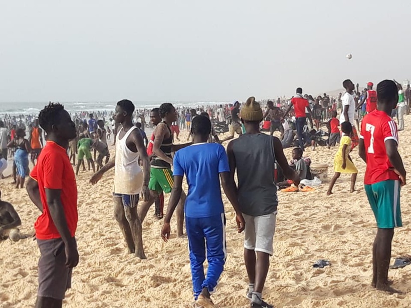 Photo prise par un agent de la Croix rouge le 21 juin sur la plage de Mboro à 90 kilomètres de Dakar