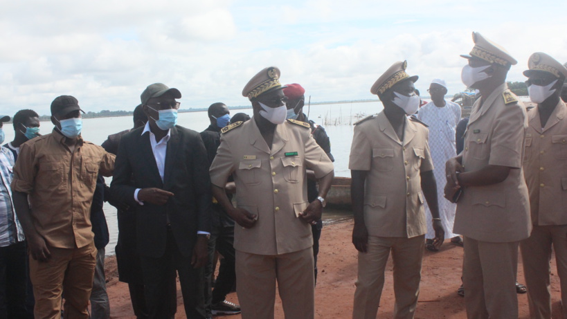 Sédhiou: Oumar Youm visite les travaux de construction du pont de Marssassoum (Vidéo)