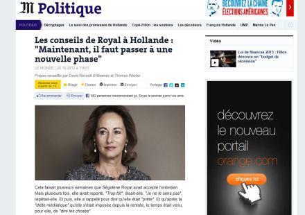 Ségolène Royal ne veut pas jouer les "Mère Fouettard"