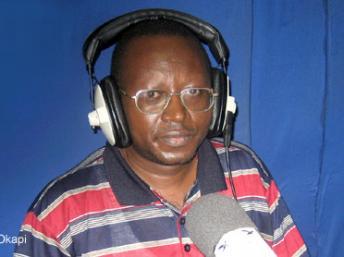 Floribert Chebeya lors de l'une de ses interventions sur Radio Okapi.