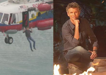 Koh-Lanta Malaisie : pour faire le buzz, Denis Brogniart saute d'un hélicoptère en vol