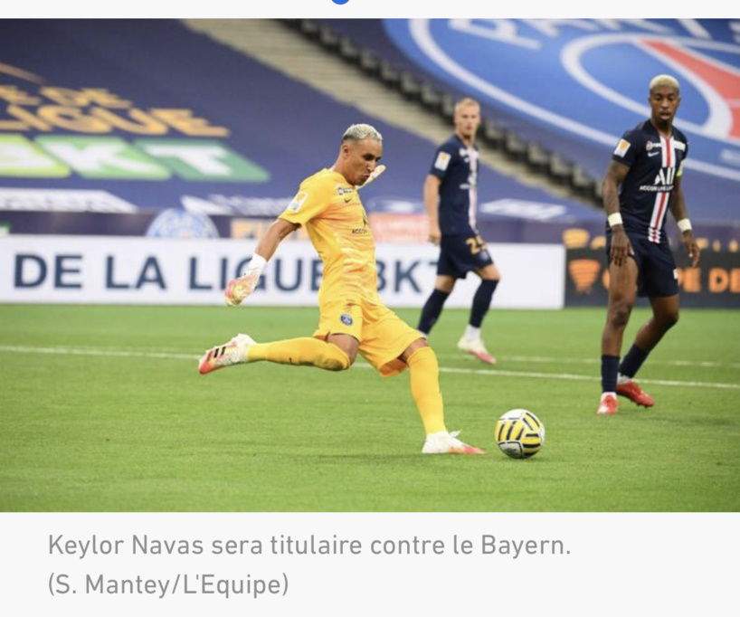 Voici la composition du PSG : Keylor Navas titulaire contre le Bayern Munich, Marco Verratti sur le banc Voici la composition du PSG : Keylor Navas titulaire contre le Bayern Munich, Marco Verratti sur le banc