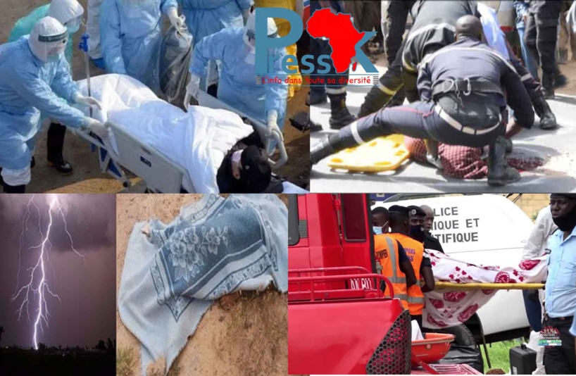 Sénégal : au moins 13 décès dus à différentes causes enregistrés ce week-end Sénégal : au moins 13 décès dus à différentes causes enregistrés ce week-end