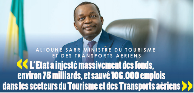 Ministre Alioune Sarr: "le Tourisme et les Transports aériens ont déjà annoncé leur relance" (Interview) Ministre Alioune Sarr: "le Tourisme et les Transports aériens ont déjà annoncé leur relance" (Interview)