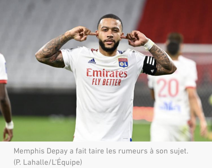Memphis Depay: « Je n’ai jamais dit que je voulais partir » Memphis Depay: « Je n’ai jamais dit que je voulais partir »