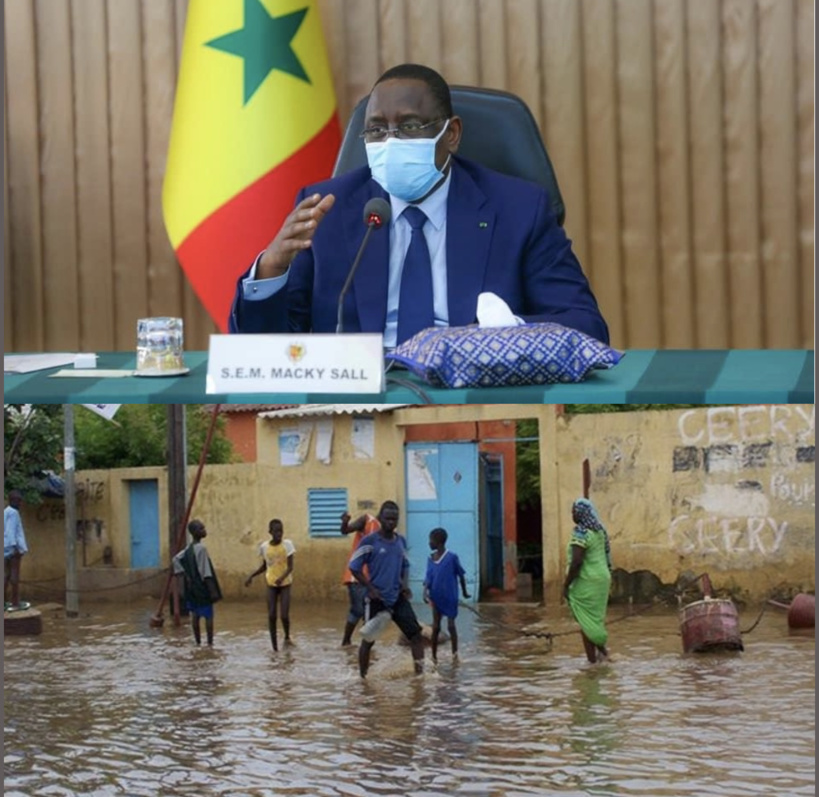 #Inondations - Macky accuse les changements climatiques, défend son Plan décennal et appelle les Sénégalais « à s’adapter »