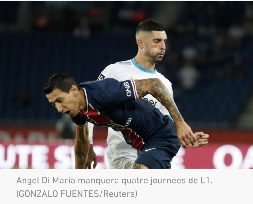 Quatre matches de suspension pour Di Maria, l'affaire Alvaro-Neymar examinée le 30 septembre