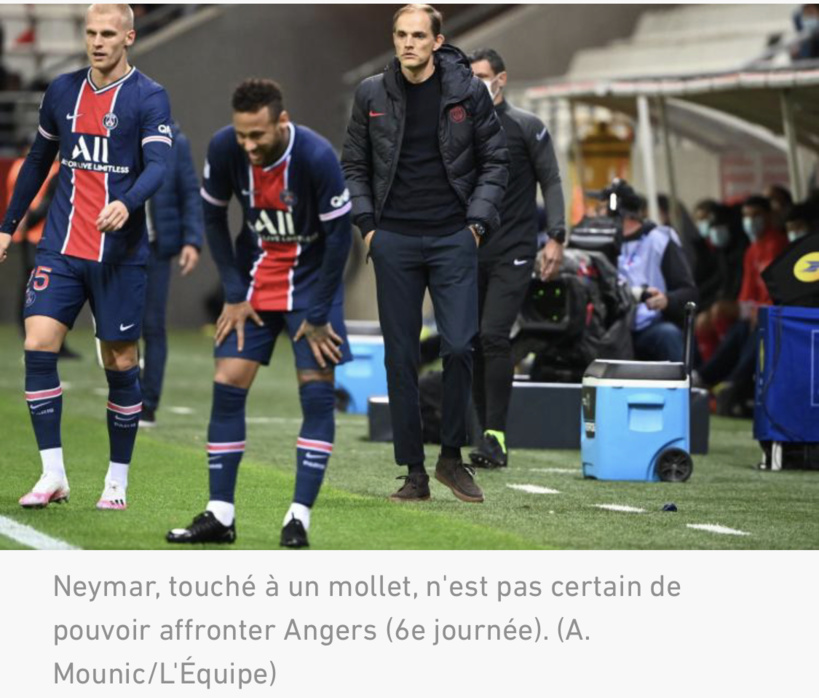 PSG : Neymar touché à un mollet PSG : Neymar touché à un mollet