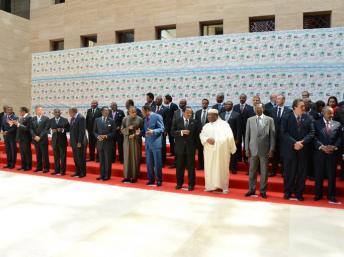 La tenue du 7e sommet ACP les 13 et 14 décembre 2012 à Malabo, est un nouveau succès diplomatique pour la Guinée équatoriale. AFP PHOTO / XAVIER BOURGOIS