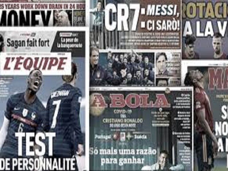Le test positif de Cristiano Ronaldo secoue la presse mondiale