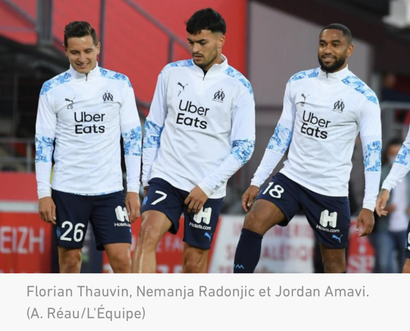 Composition de l'OM : une attaque Thauvin-Radonjic contre City, Payet et Benedetto sur le banc