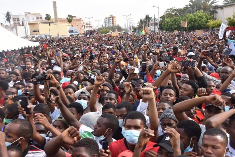 Les images de la manifestation des Guinéens à Dakar ce vendredi 30 octobre