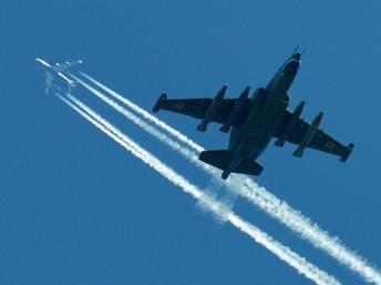 Le Tchad dispose de six avions Sukhoi-25. C'est l'un des rares pays africains capable d'aligner une escadrille complète. AFP PHOTO/ SERGEI SUPINSKY