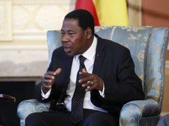 Le président béninois Boni Yayi, le 9 janvier 2013 à Ottawa.