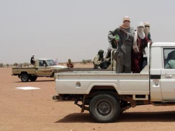 Combattants d'Ansar Dine dans la région de Kidal, en août 2012.