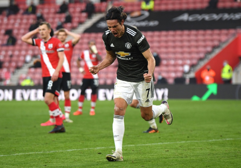 Angleterre : Cavani et Manchester United renversent Southampton avant de recevoir le PSG