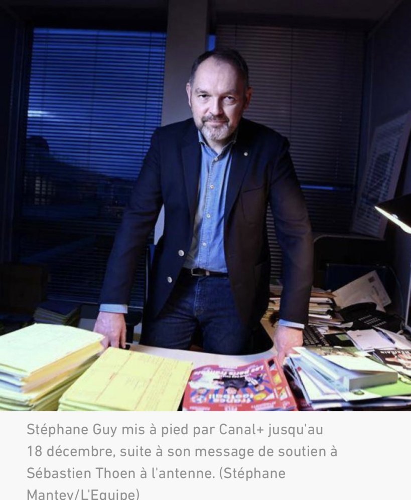 Stéphane Guy mis à pied par Canal+ Stéphane Guy mis à pied par Canal+