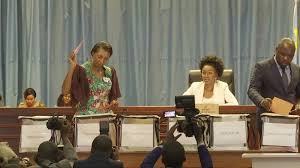 La présidente de l'Assemblée nationale de RDC, Jeanine Mabunda, destituée
