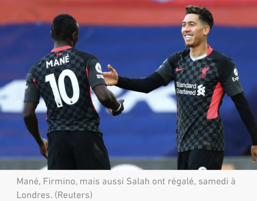 Liverpool écrase Crystal Palace 7-0 et creuse l'écart en tête de la Premier League Liverpool écrase Crystal Palace 7-0 et creuse l'écart en tête de la Premier League