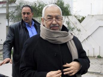 Le dirigeant du parti Ennahda Rached Ghannouchi, le 22 février 2013 à Tunis. AFP PHOTO / FETHI BELAID