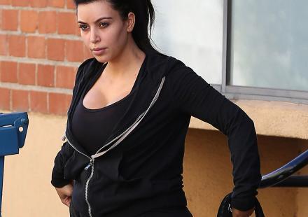 Kim Kardashian enceinte: la star continue le sport