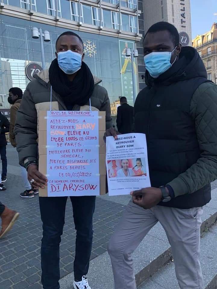 Les étudiants sénégalais de France se mobilisent pour retrouver Diary Sow