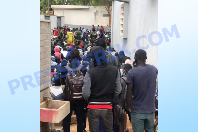 Recrutement des jeunes pour le service militaire : le Cdeps de Thiès pris d'assaut, aucun respect des gestes barrières