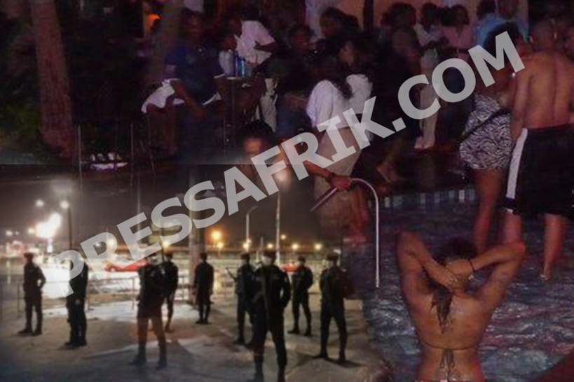 Piscine Party aux Almadies: 4 parmi les personnes arrêtées ont la Covid-19 Piscine Party aux Almadies: 4 parmi les personnes arrêtées ont la Covid-19
