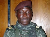 Le capitaine Pansau N'Tchama, le 27 octobre 2009 en Guinée-Bissau.