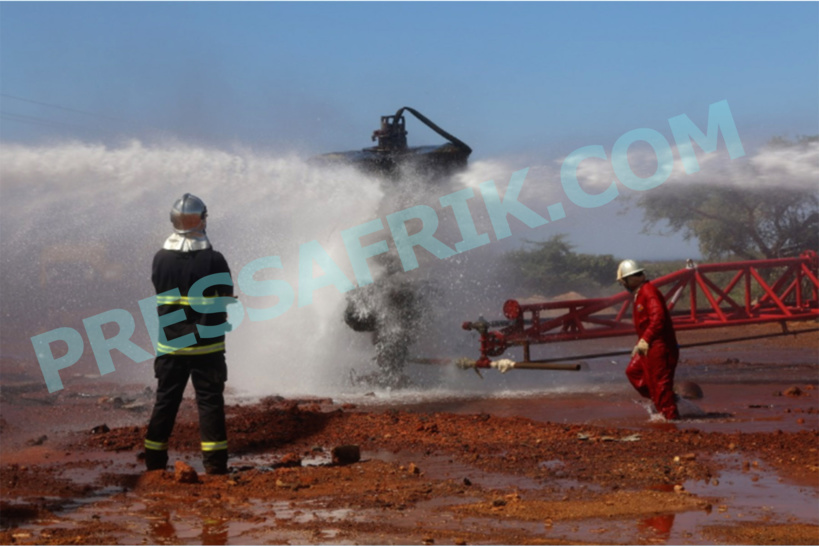 Incendie du puits de gaz à Gadiaga: des travaux complexes d’extinction toujours en cours