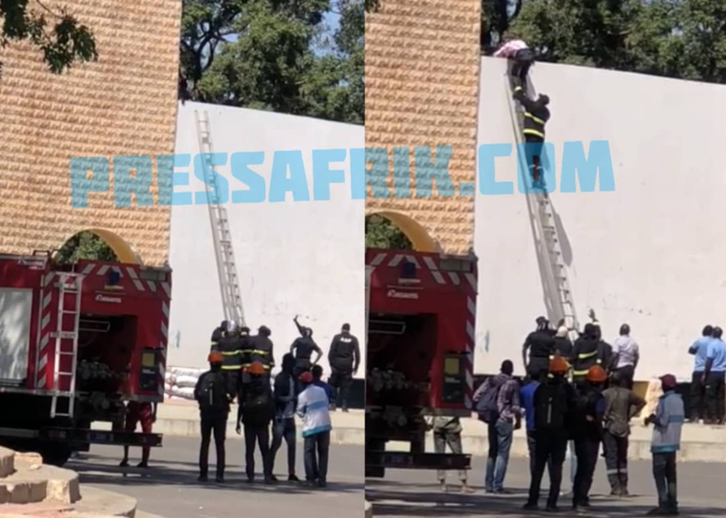 Vidéo - Cet homme tente de se suicider à Thiès avant d’être dissuadé par les sapeurs-pompiers