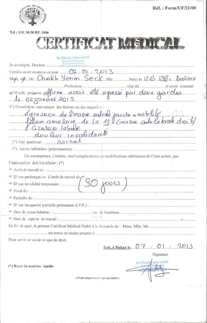 Cheikh Yerim Seck Raconte Les Agressions Qu Il Subit En