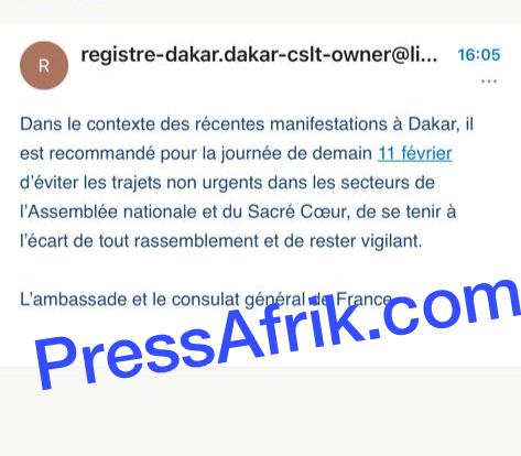 Le système des Nations-Unies et l’Ambassade de France alertent sur d’éventuelles manifs des «pro Sonko »