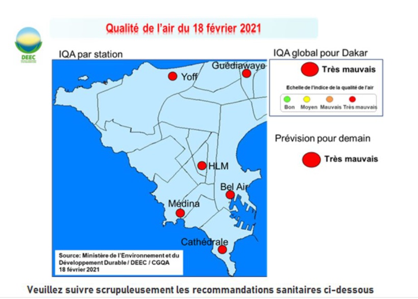 Une amélioration de la qualité de l'air attendue à partir du 21 février Une amélioration de la qualité de l'air attendue à partir du 21 février