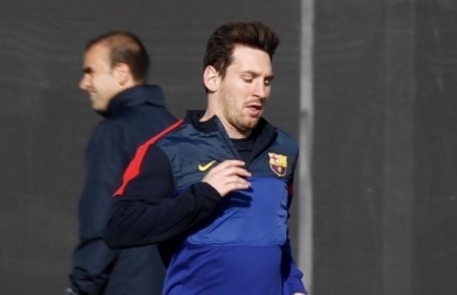 Messi au dernier entraînement du Barça au Camp Nou