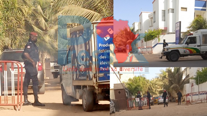 Le domicile de Ousmane Sonko toujours sous surveillance policière Le domicile de Ousmane Sonko toujours sous surveillance policière
