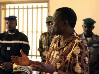 Le président de la Cédéao, Kadré Désiré Ouédraogo, en visite à Gao au Mali, le 21 avril 2013. AFP PHOTO /STR