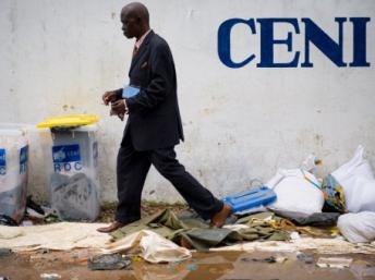 En décembre 2012, la Mission d'observation de l'Union européenne avait recommandé une restructuration de la Céni, plus transparente, incluant la société civile. AFP PHOTO/PHIL MOORE