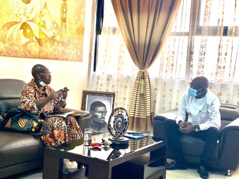 Le ministre de la Culture, Abdoulaye Diop, a reçu en audience Germaine ACOGNY ce mardi