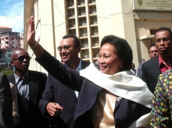 La candidature de Lalao Ravalomanana a été acceptée alors qu'elle réside depuis moins de six mois à Madagascar. Andriamalala / Reuters