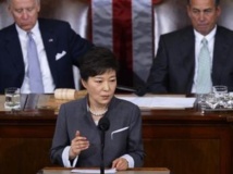 Park Geun-hye, la présidente sud-coréenne devant le Congrès américain, Washington, le 8 mai 2013.