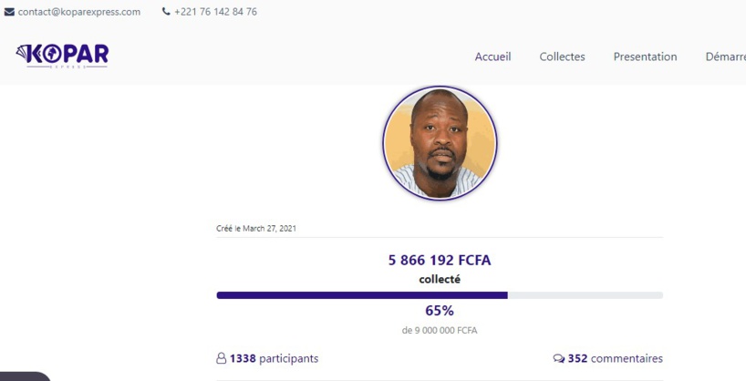 Les internautes sénégalais lancent une cagnotte pour offrir un véhicule à l'activiste Guy Marius Sagna Les internautes sénégalais lancent une cagnotte pour offrir un véhicule à l'activiste Guy Marius Sagna