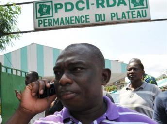 Le président de la jeunesse du PDCI, Bertin Konan Kouadio. AFP/Sia Kambou