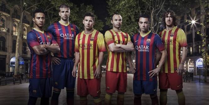 Foot-Espagne: le Barça présente ses nouveaux maillots