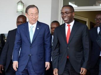RDC: Ban Ki-moon à Goma pour défendre la future brigade d'intervention