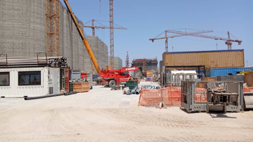 Unité de traitement de gaz: un brise-lame de près d’1 km de long composé de 21 caissons en cours de réalisation