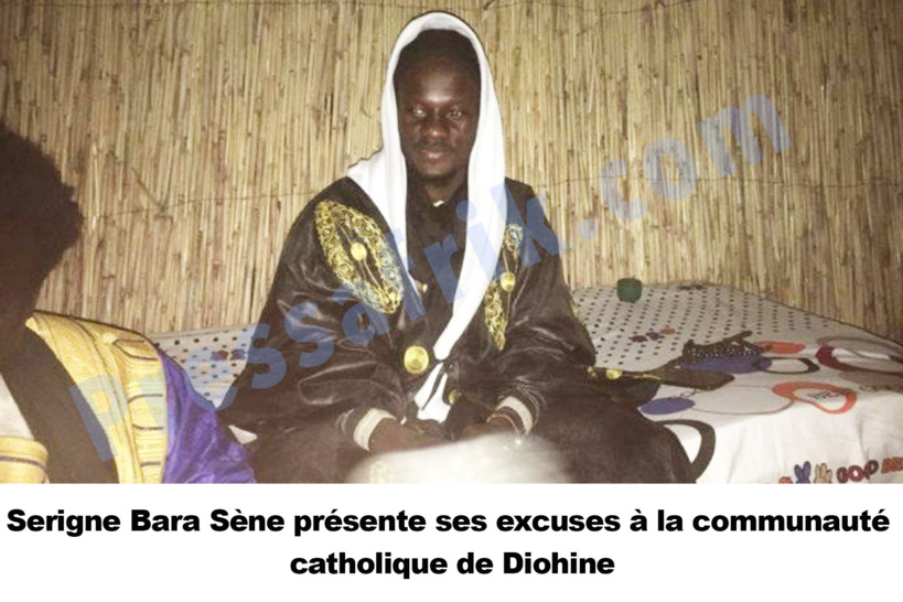 Serigne Bara Sène présente ses excuses à la communauté catholique de Diohine et appelle à la paix