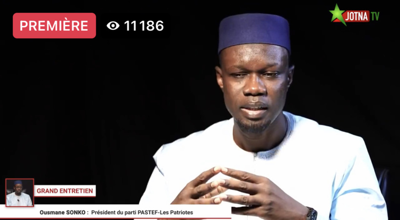 Grand Entretien: Ousmane Sonko accule Macky appelle les jeunes à aller s’inscrire sur les listes électorales Grand Entretien: Ousmane Sonko accule Macky appelle les jeunes à aller s’inscrire sur les listes électorales